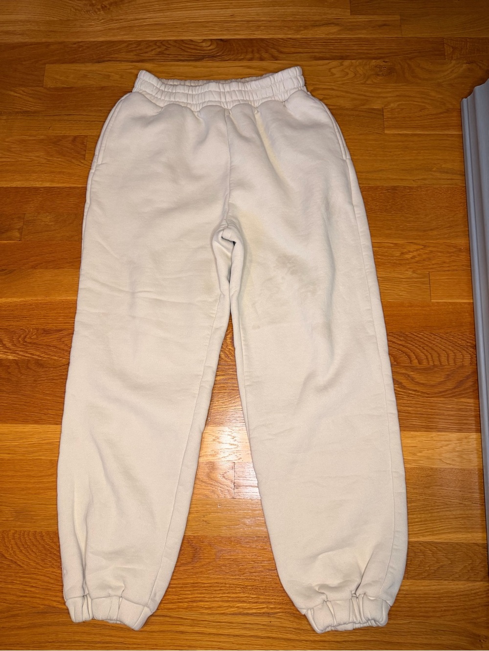 COMFRT Cream Oversized Heavyweight Sweatpants Joggers Size Medium